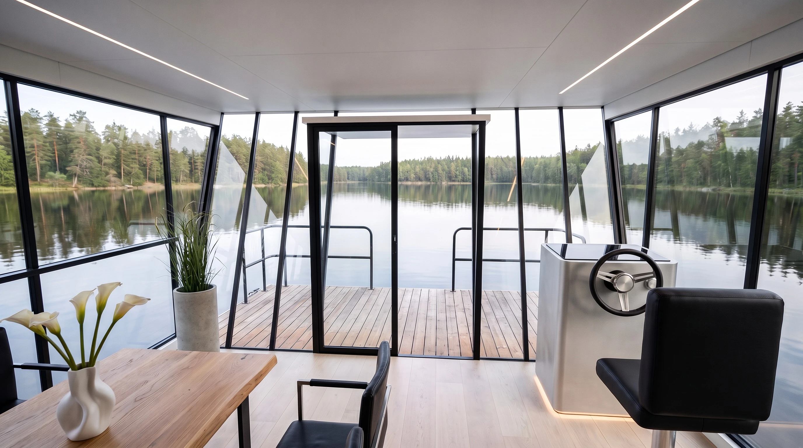 Nordic Sabre 39 — Modern — Dörr i fören och styrplats