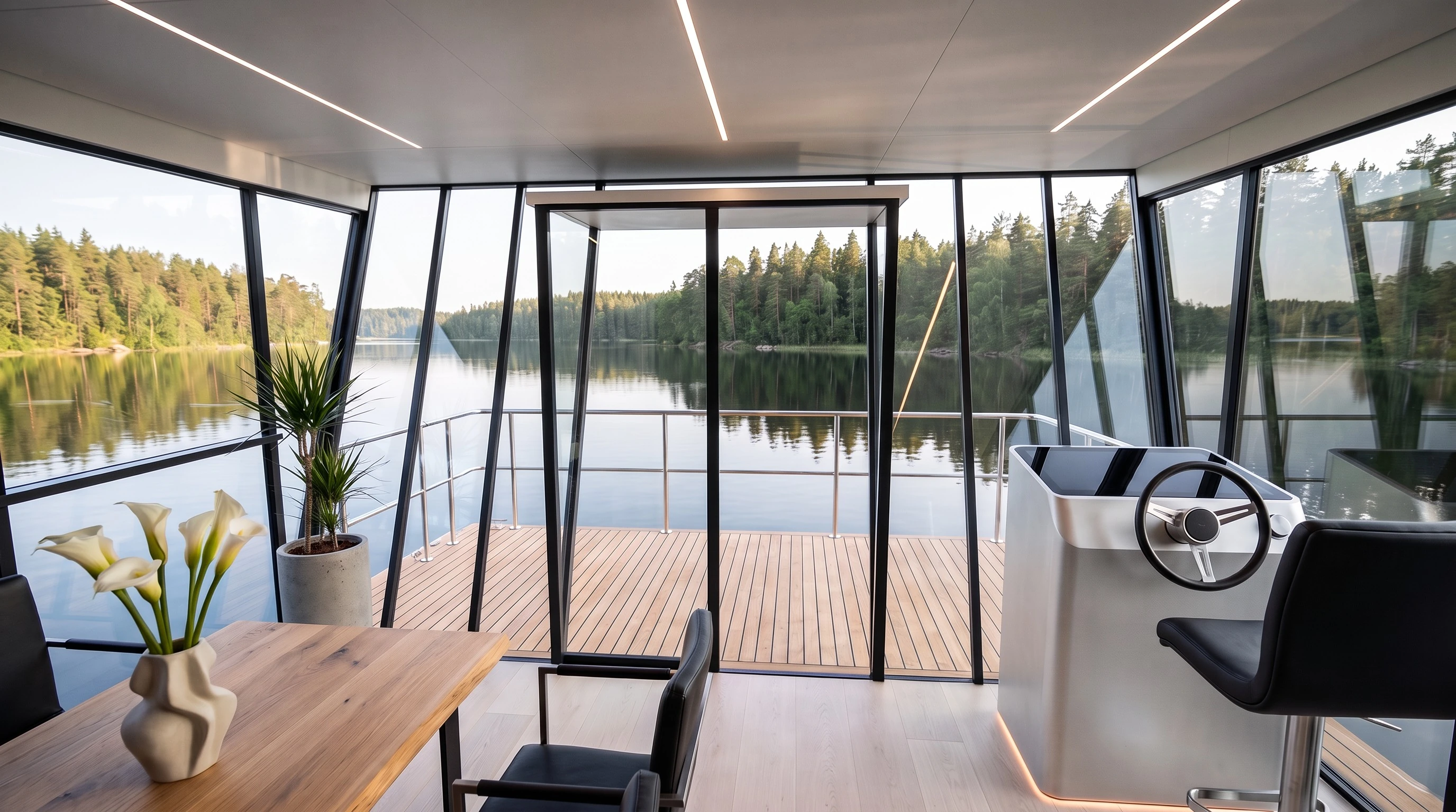 Nordic Sabre 43 — Modern — Dörr i fören och styrplats