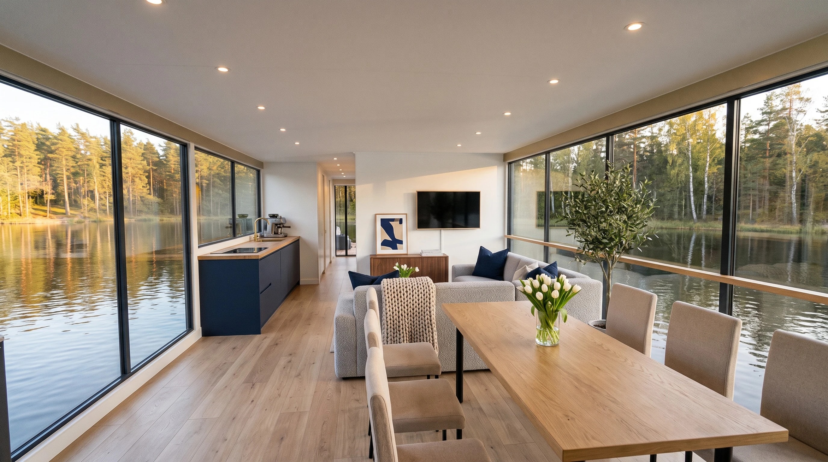 Nordic Sabre 49 — Classic — Salón y cocina abierta