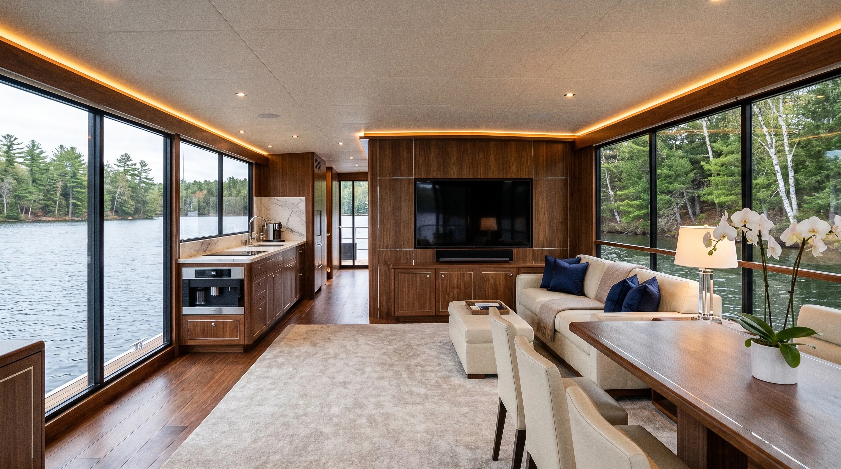 Nordic Sabre 49 — Mega Classic — Salón y cocina abierta