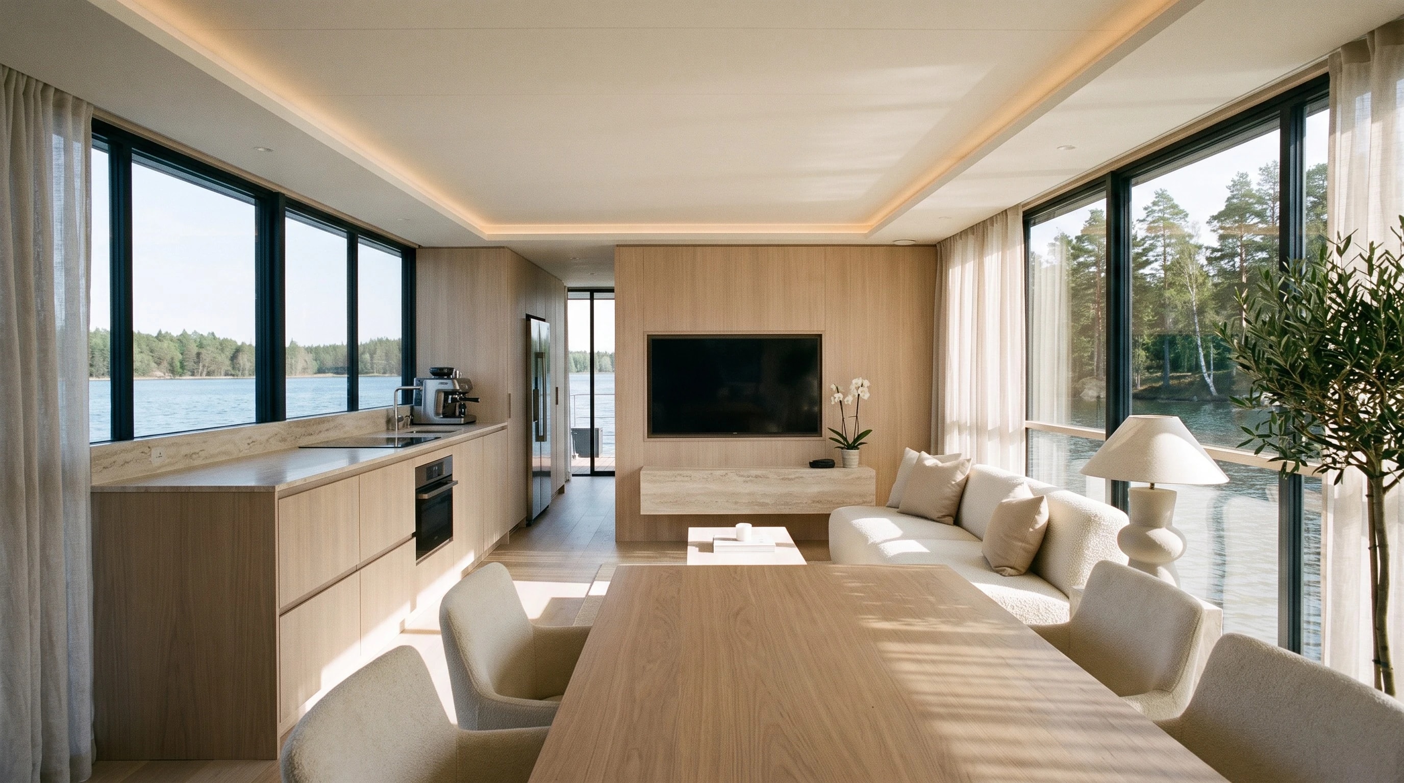 Nordic Sabre 49 — Mega — Salón y cocina abierta